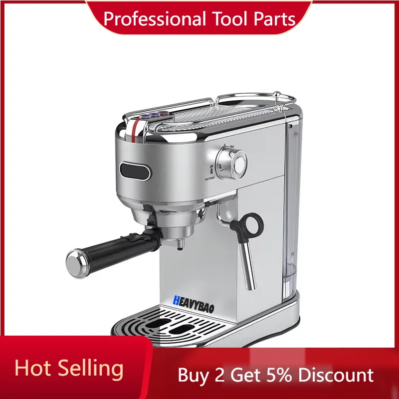 Coffee Maker - Кофеварка Heavybao 1450W из нержавеющей стали