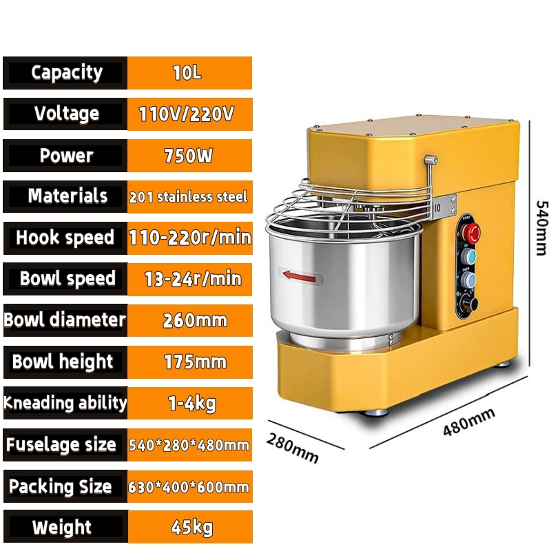 Новый промышленный спиральный  – обзор и цена Stand Mixer