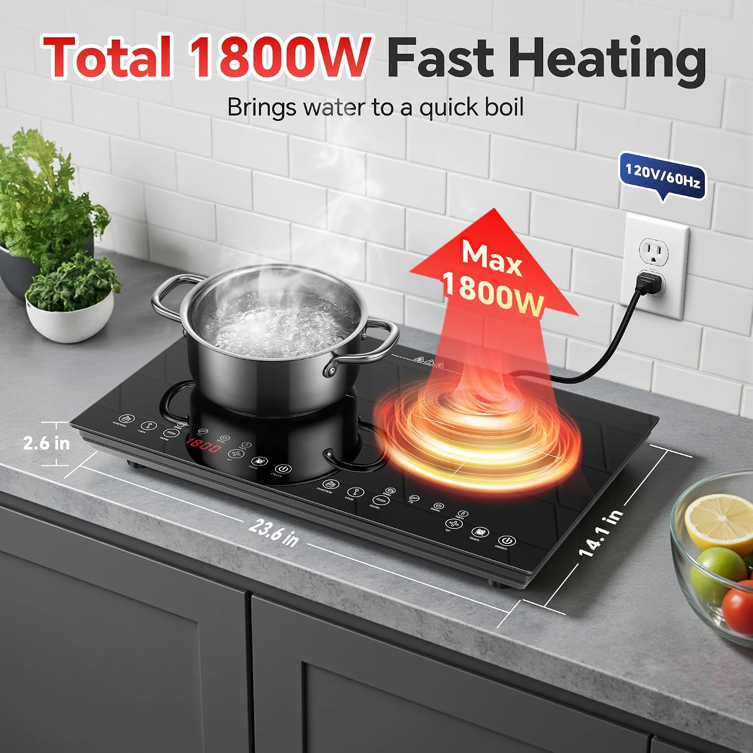 Портативная индукционная плита – обзор и цена Induction Cooktop Portable