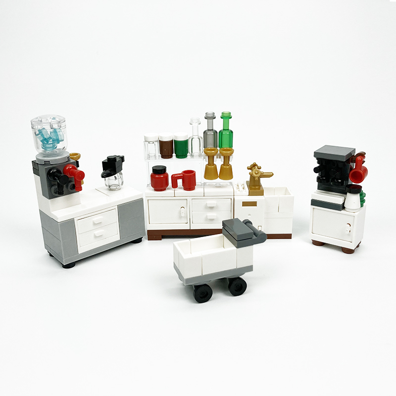 MOC block креативные игрушки,  – обзор и цена Kitchen Appliances Cabinet